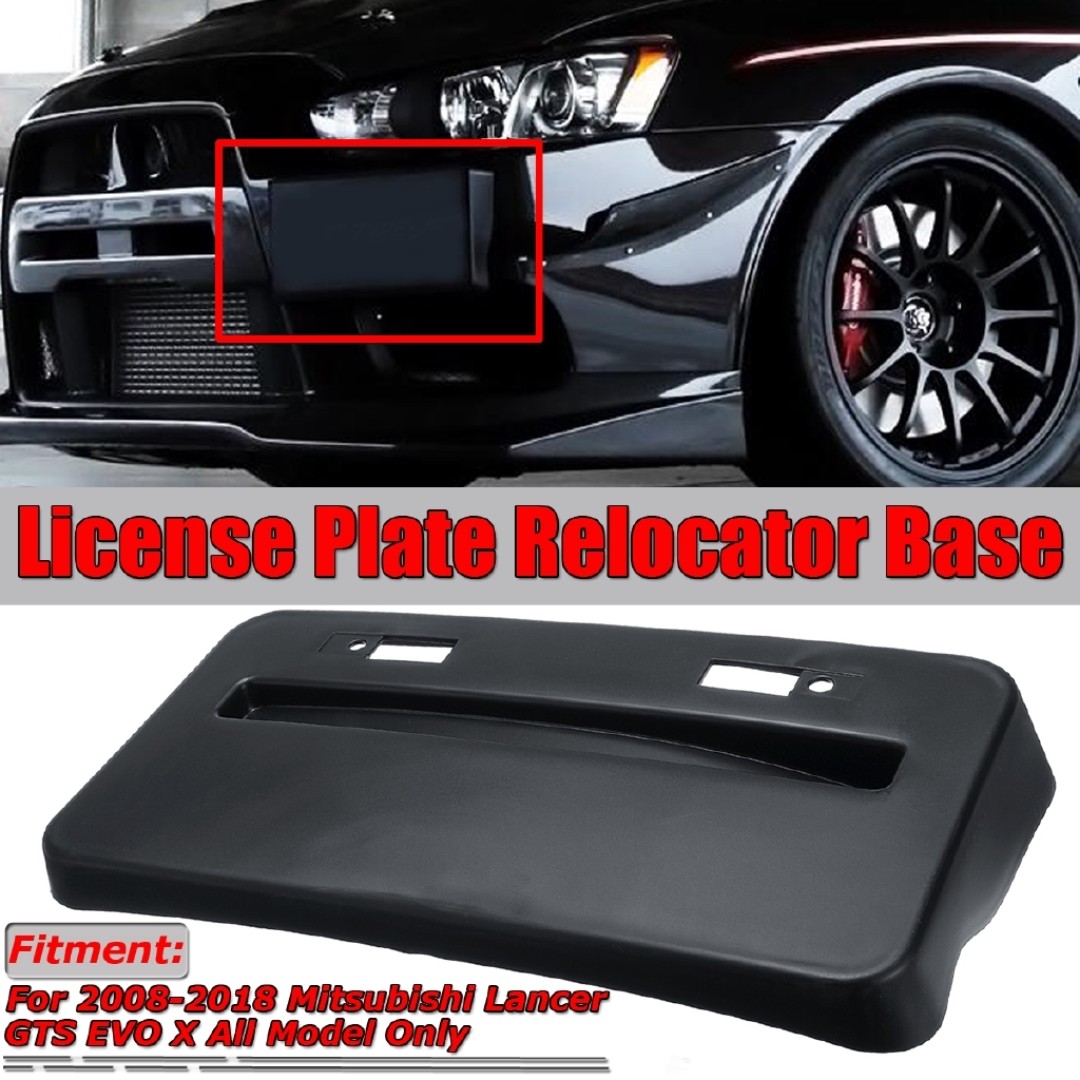 Side licensw plate for lancer/evo