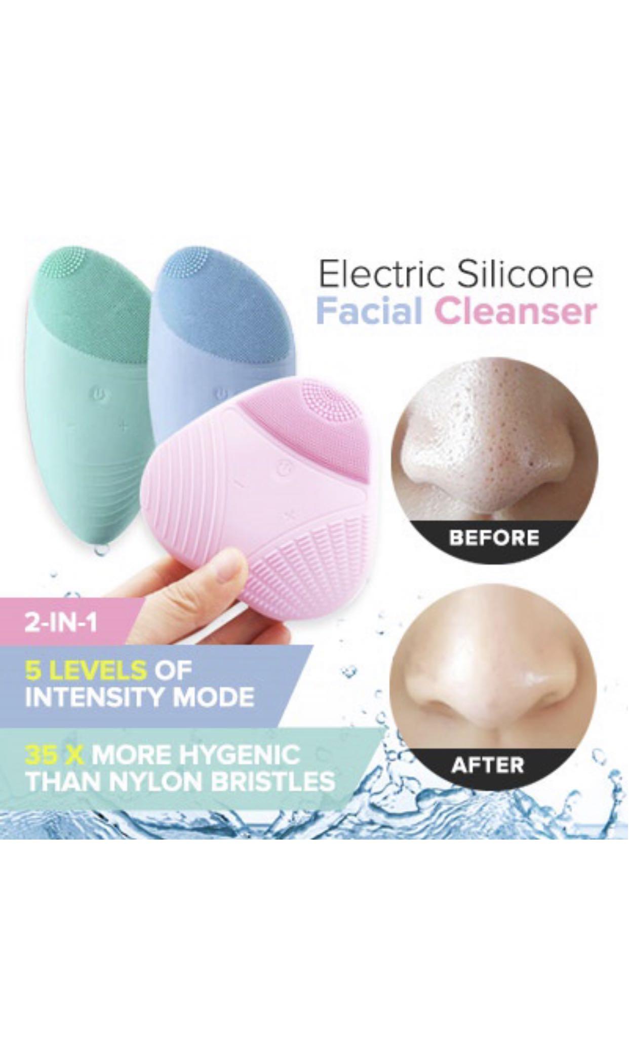 sonic silica gel facial cleansing instrument