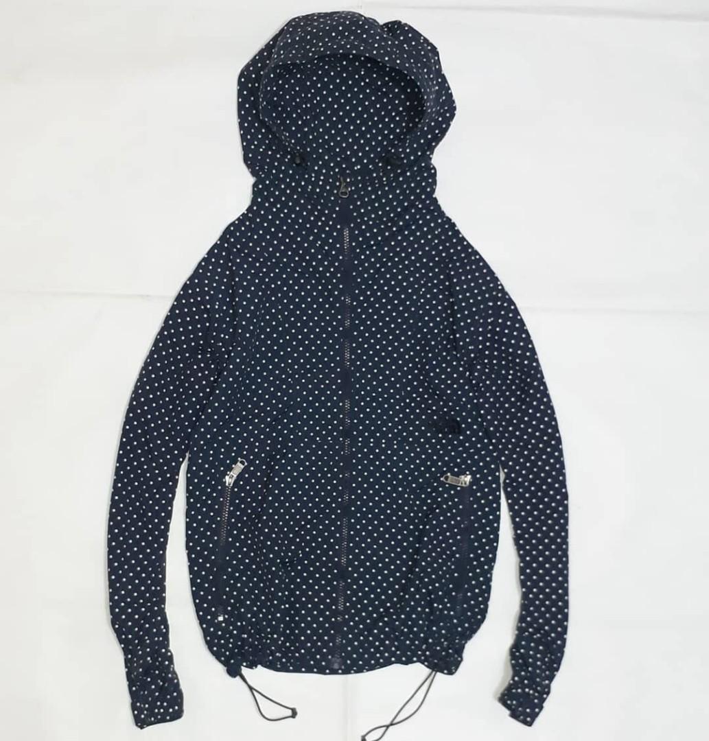 the north face polka dot jacket