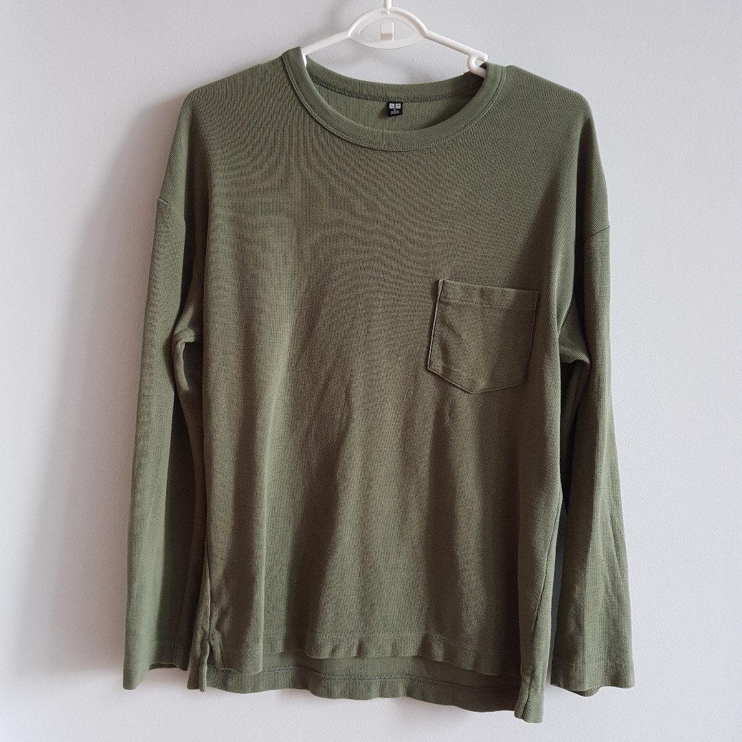 olive green pullover