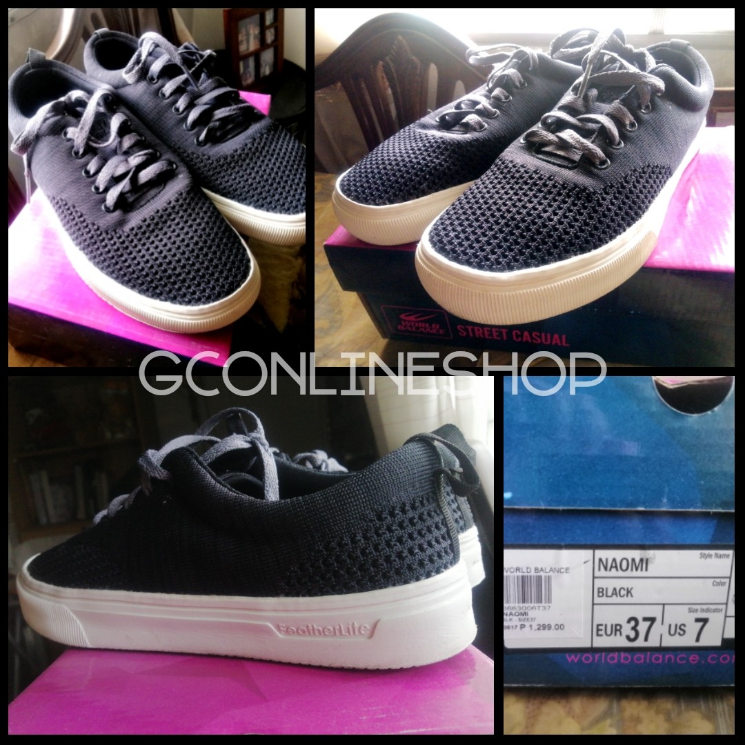 world balance black sneakers