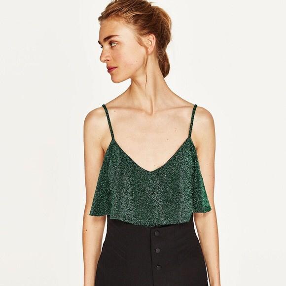 zara sparkly bodysuit