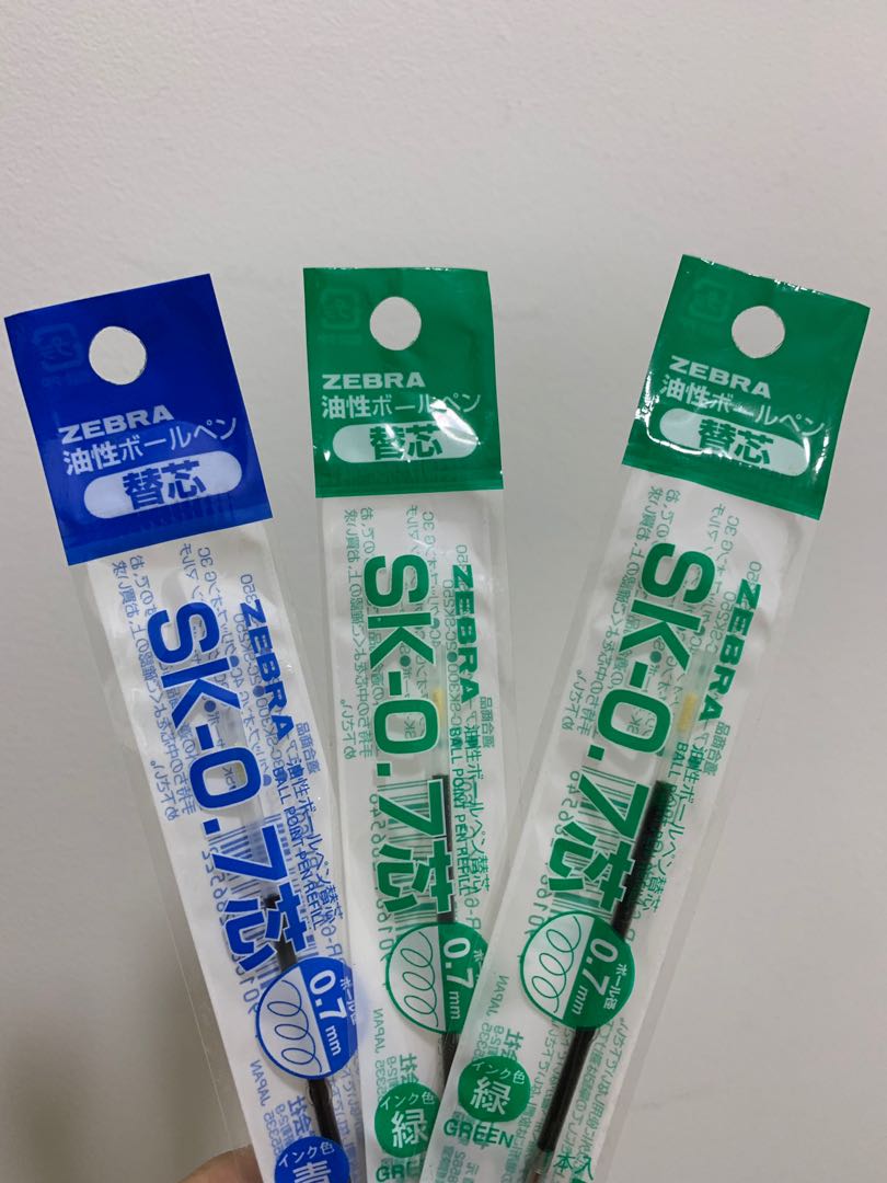Zebra SK0.7 Ballpoint Pen Refill 0.7mm, Everything Else on Carousell