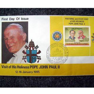 Pope John Paul II papal visit first day cover stamps