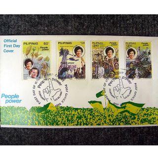 EDSA people power First day cover stamps