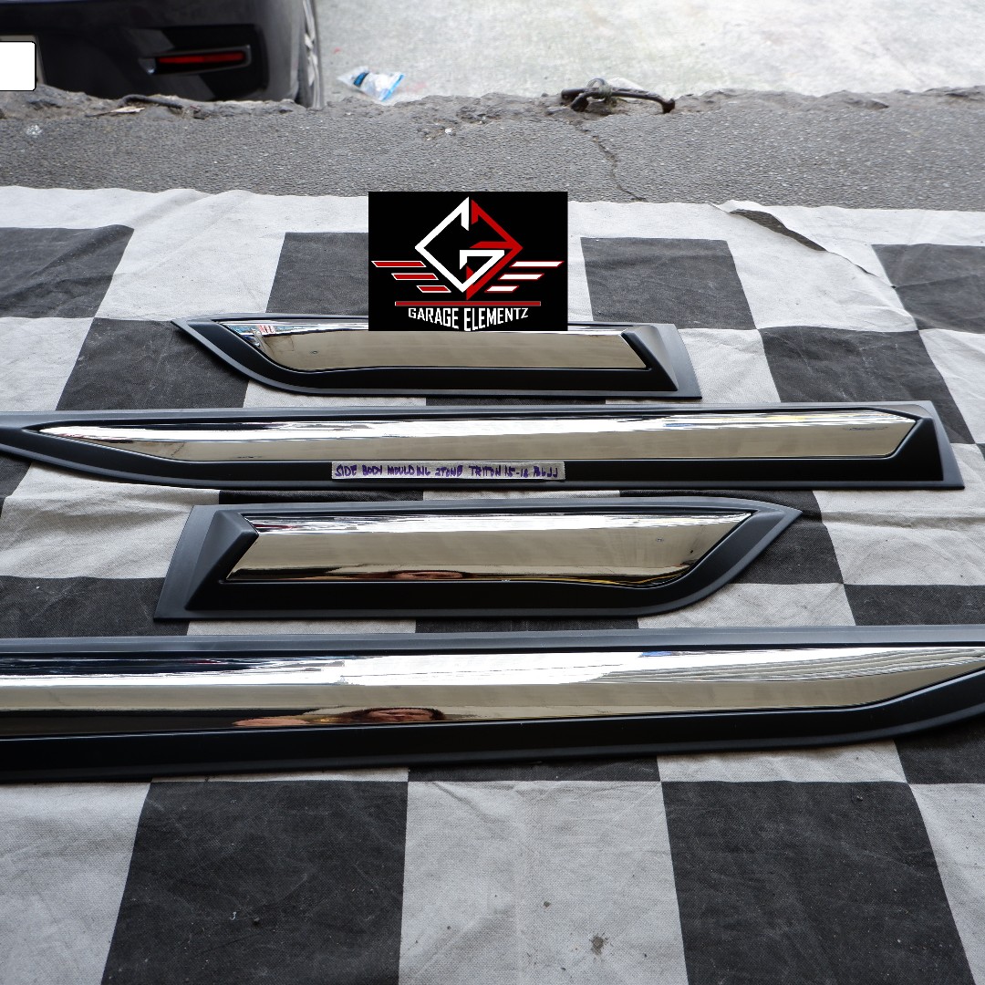 2015 to 2023 Mitsubishi Strada Triton Side body moulding with chrome