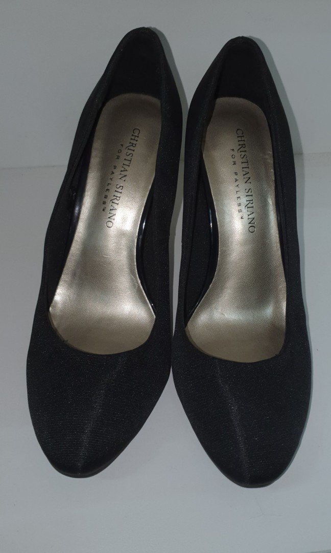 plain black heels