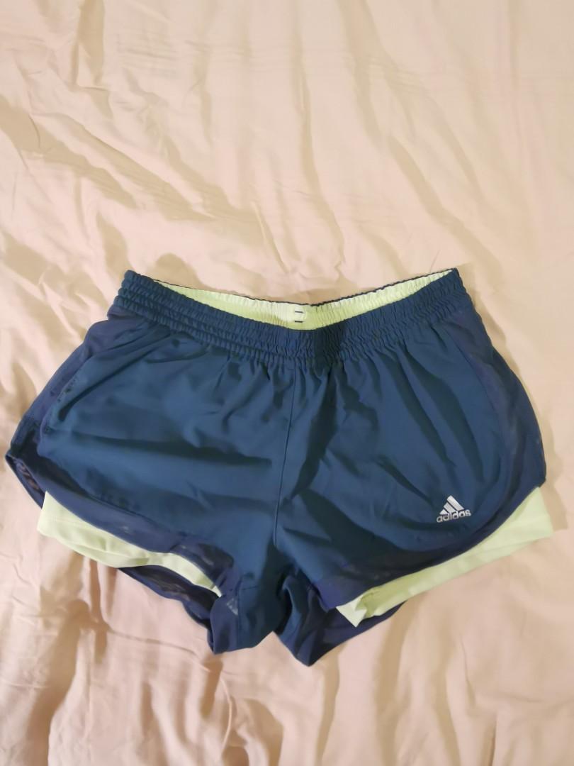 adidas double layer shorts