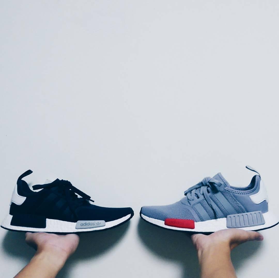 Adidas NMD_R1 (Blue u0026 Grey), Men's Fashion, Footwear, Sneakers on Carousell