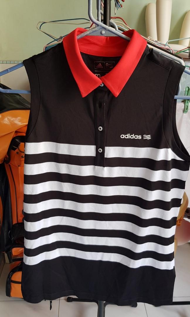 adidas ladies sleeveless golf shirts