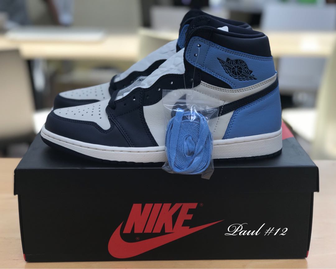 jordan one unc obsidian