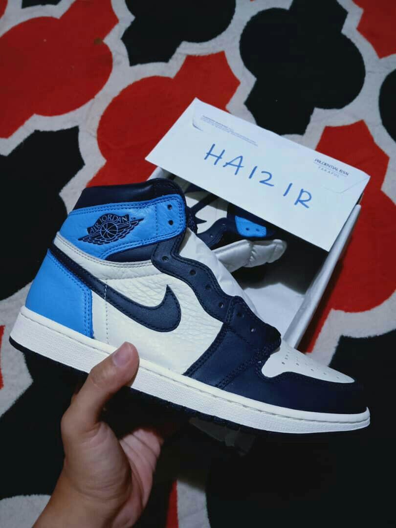 Air Jordan 1 Obsidian Unc 19 Men S Fashion Footwear Sneakers On Carousell Air Jordan 1 Obsidian Unc 19 Men S Fashion Footwear Sneakers On Carousell