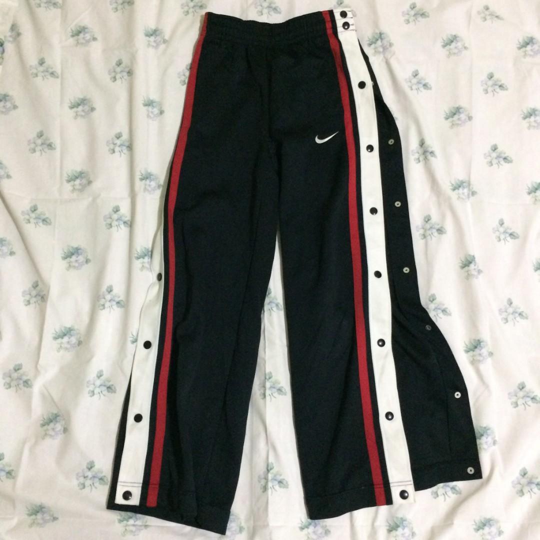 nike button track pants