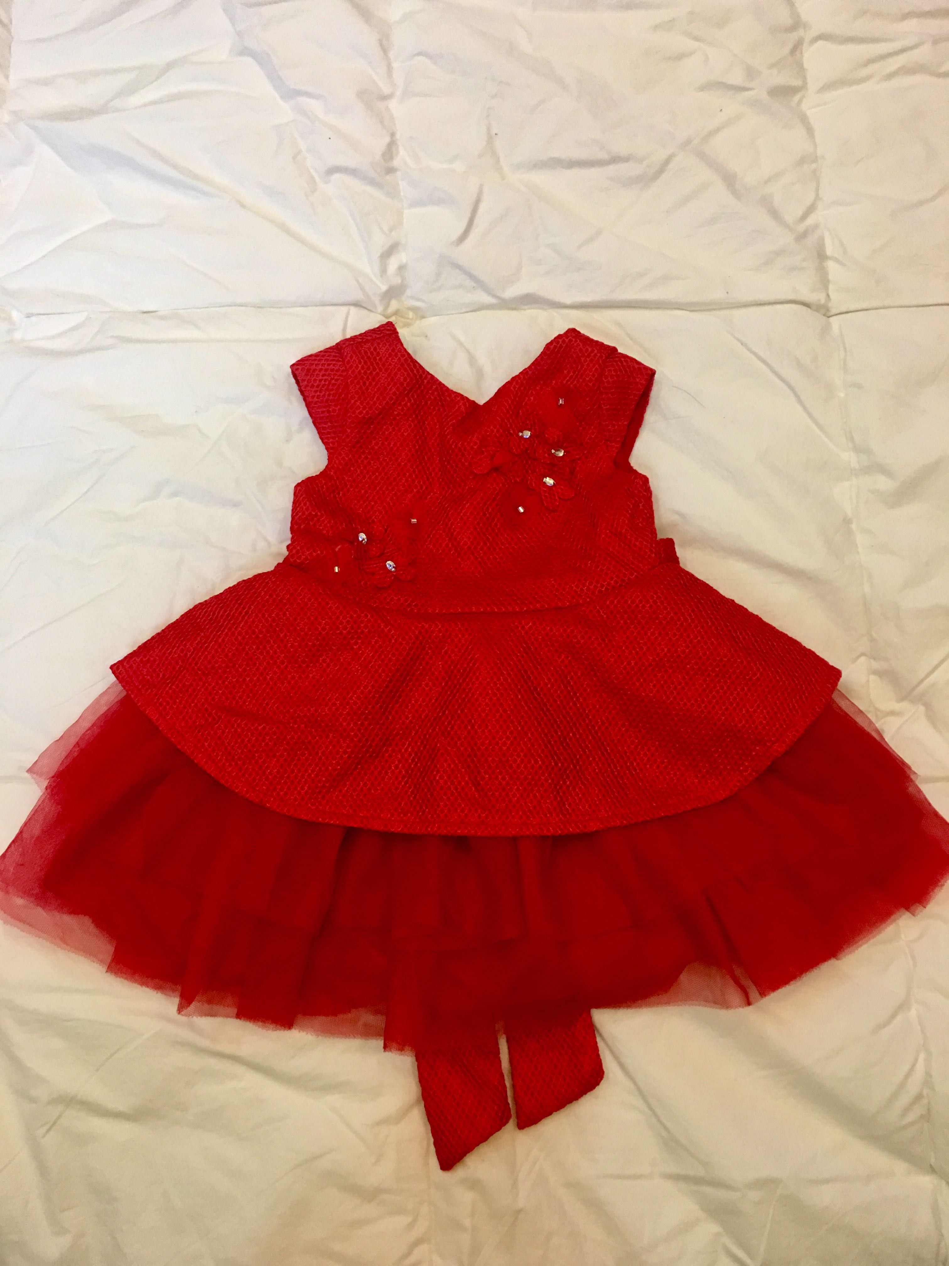 baby girl red frock