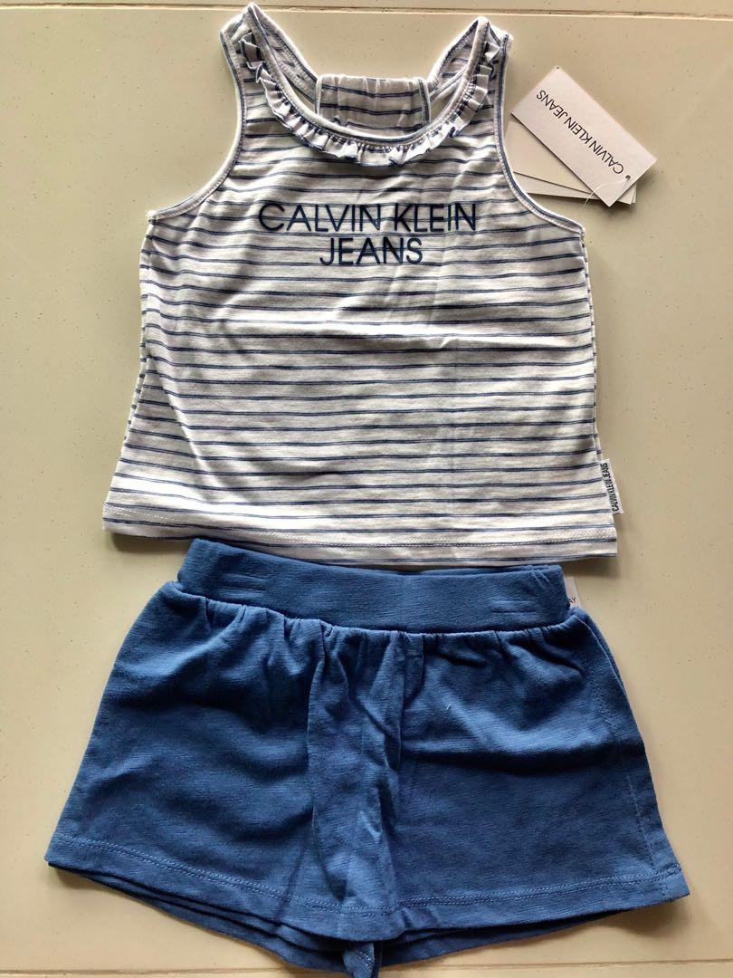 Bnwt Calvin Klein Jeans Toddler Set 3t Babies Kids Girls