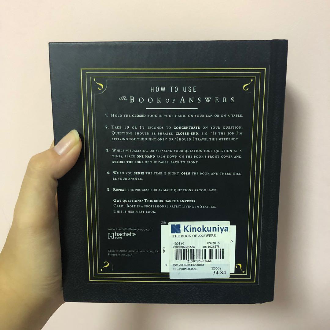 Book of answers, Books & Stationery, Non-Fiction on Carousell