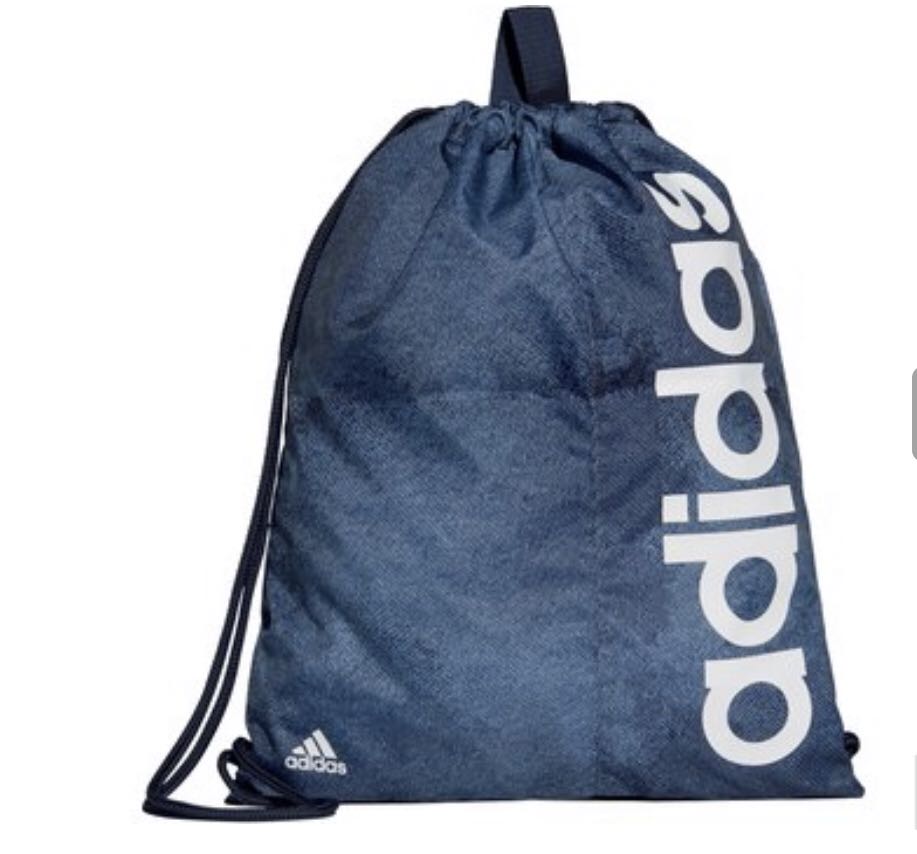 adidas drawstring bag blue