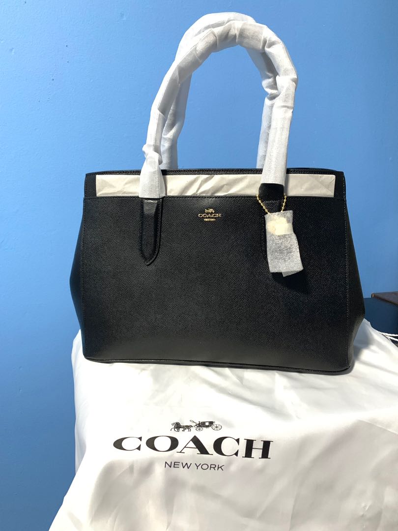 Coach womens bailey 2025 carryall in crossgrain leather