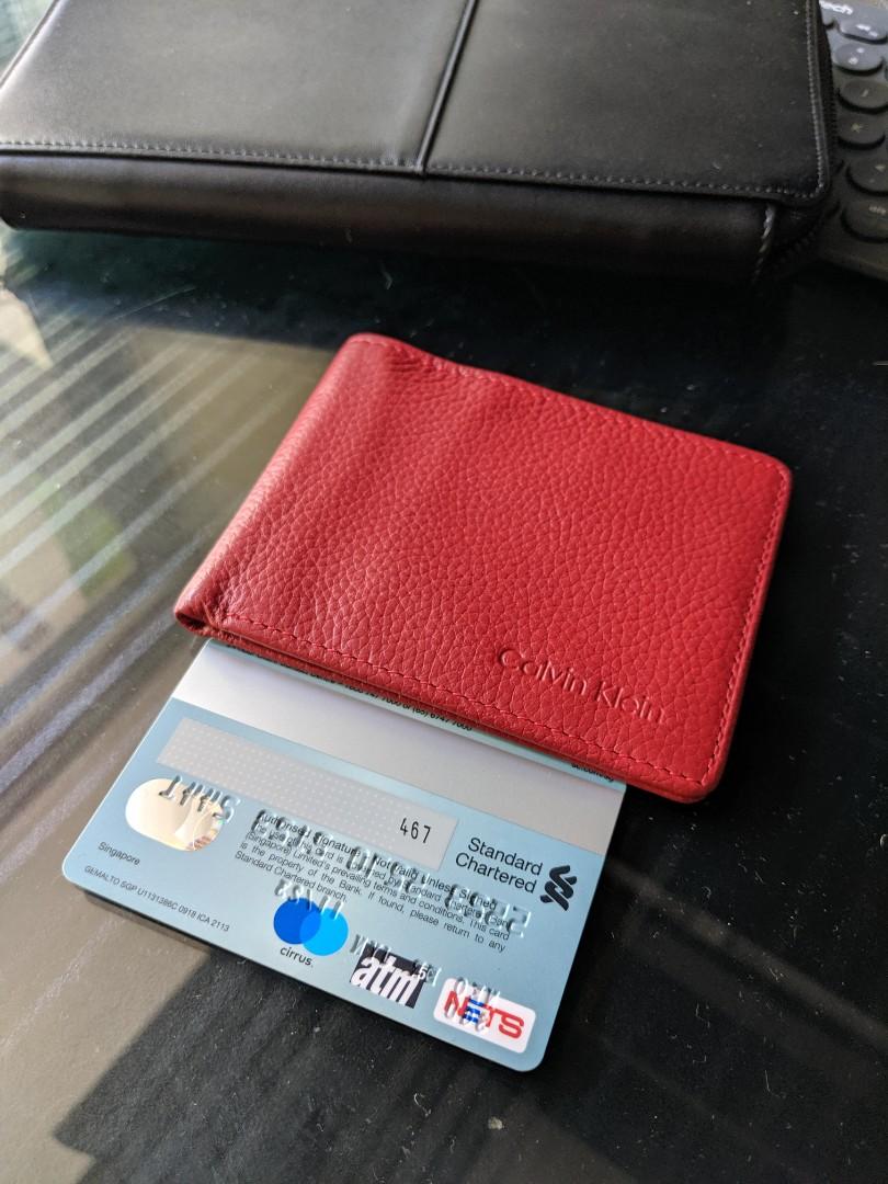 calvin klein slim wallet