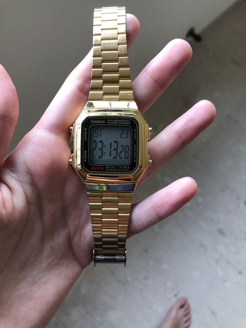 Gold hot sale plated casio