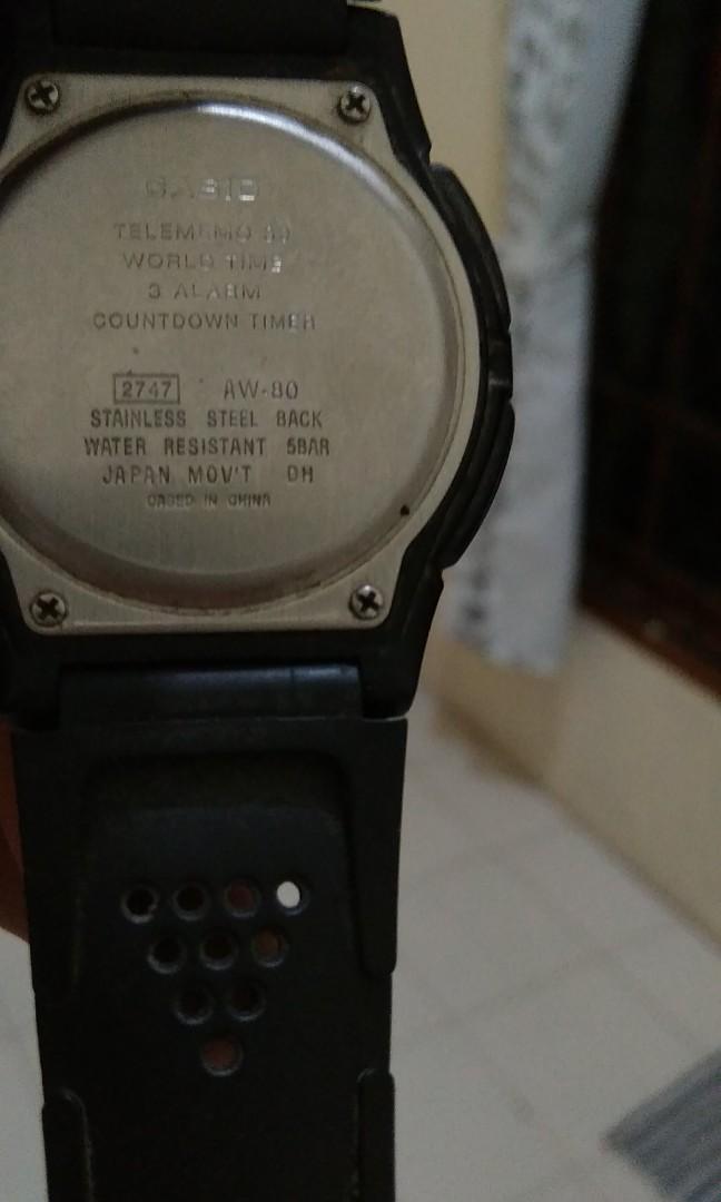 Cara setting jam casio illuminator telememo 30 on sale