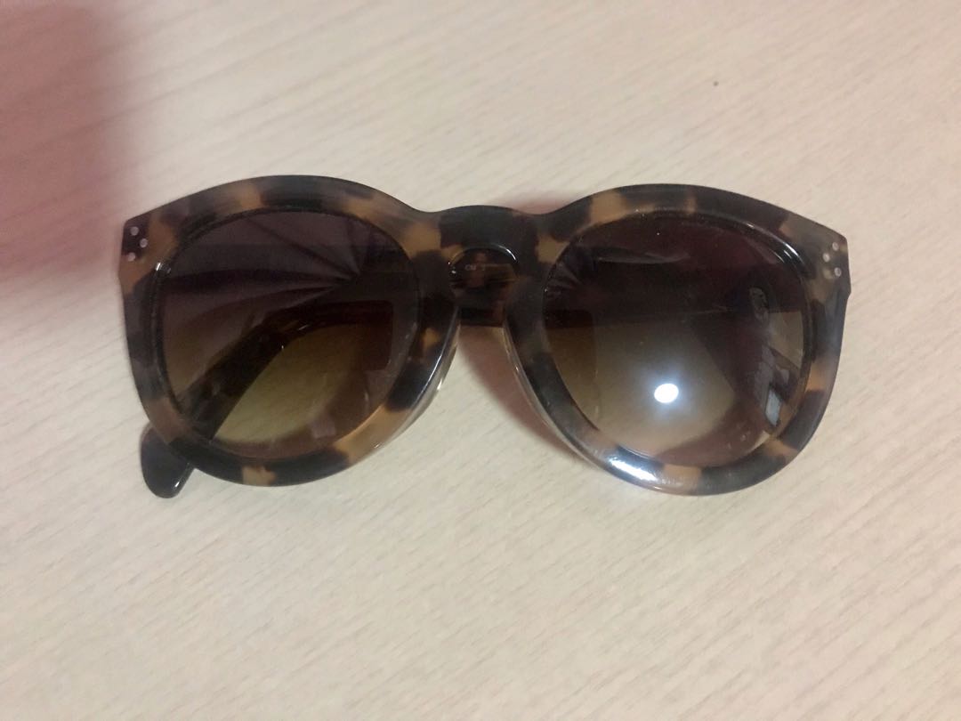celine round tortoise sunglasses