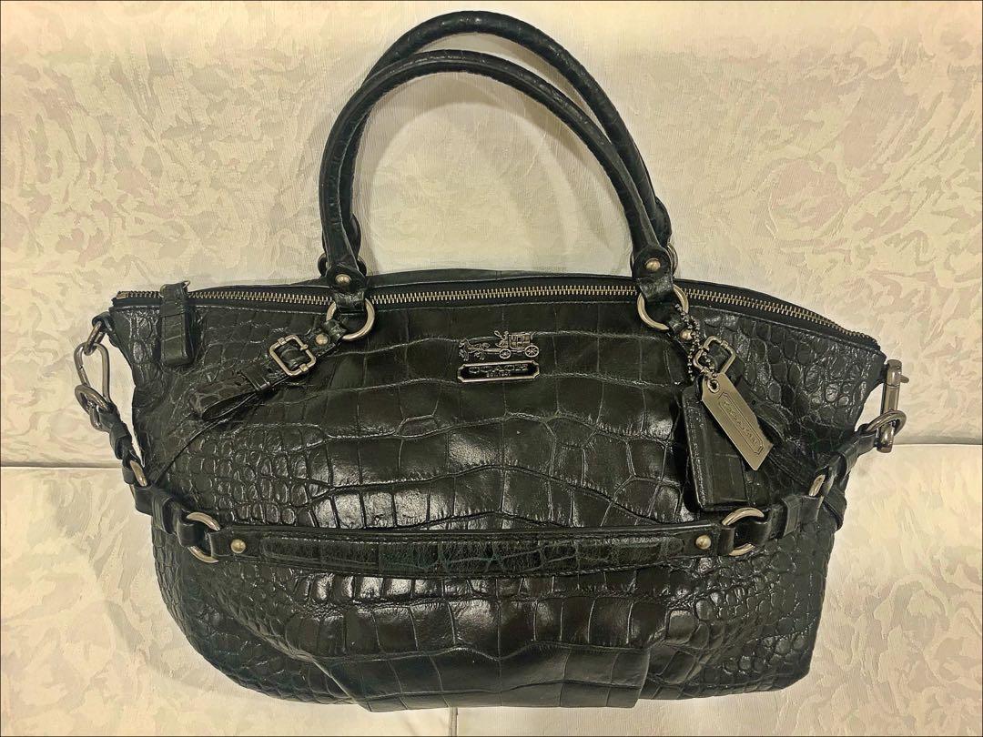 coach alligator bag