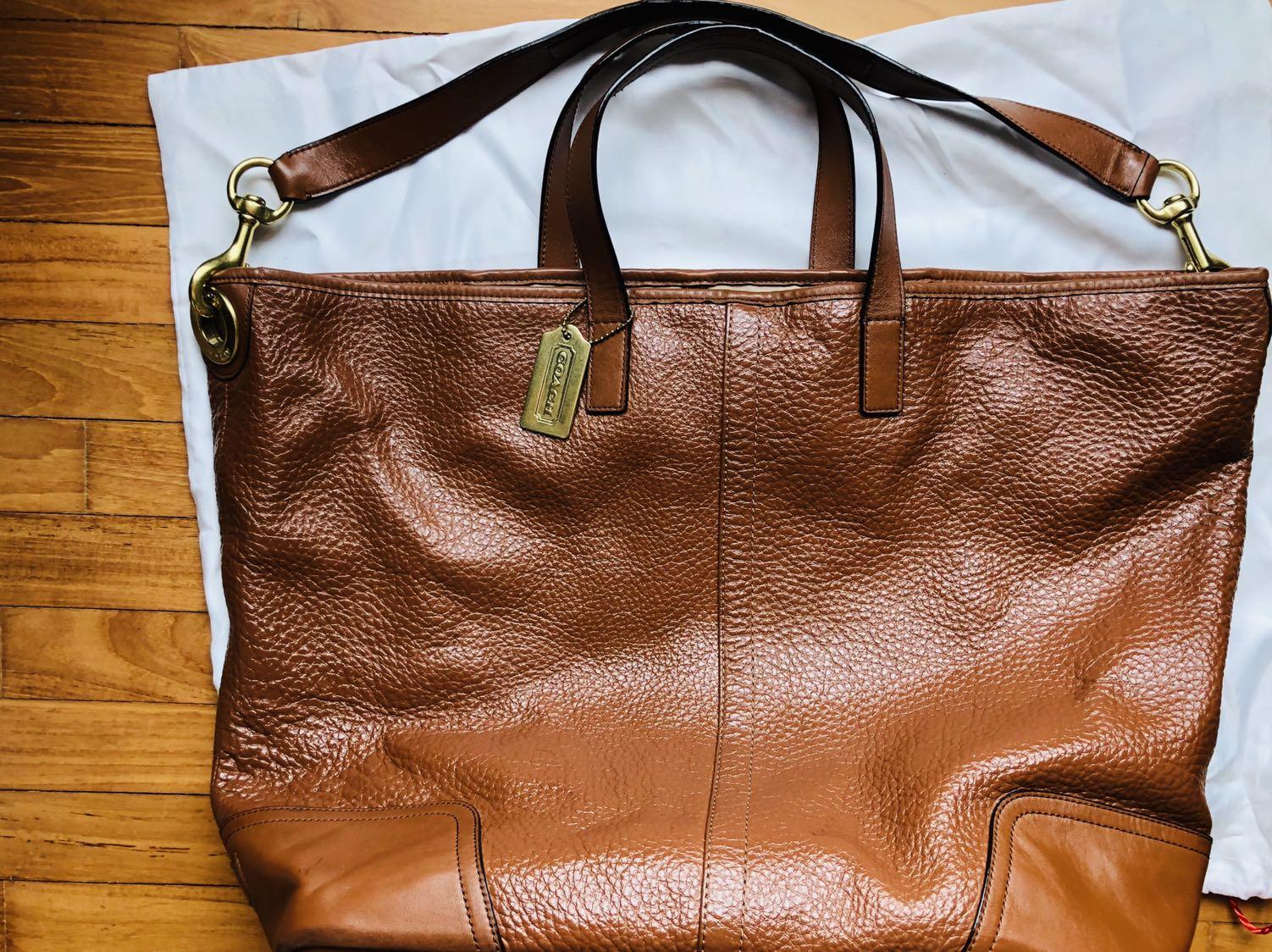 Coach Large Brown Shoulder Bag Women S Fashion Bags Wallets