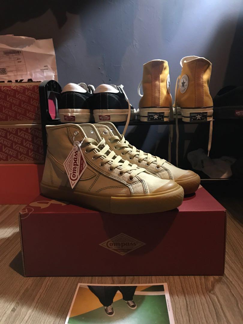 Compass Gazelle Hi Cappuccino Fesyen Pria Sepatu Sneakers Di Carousell