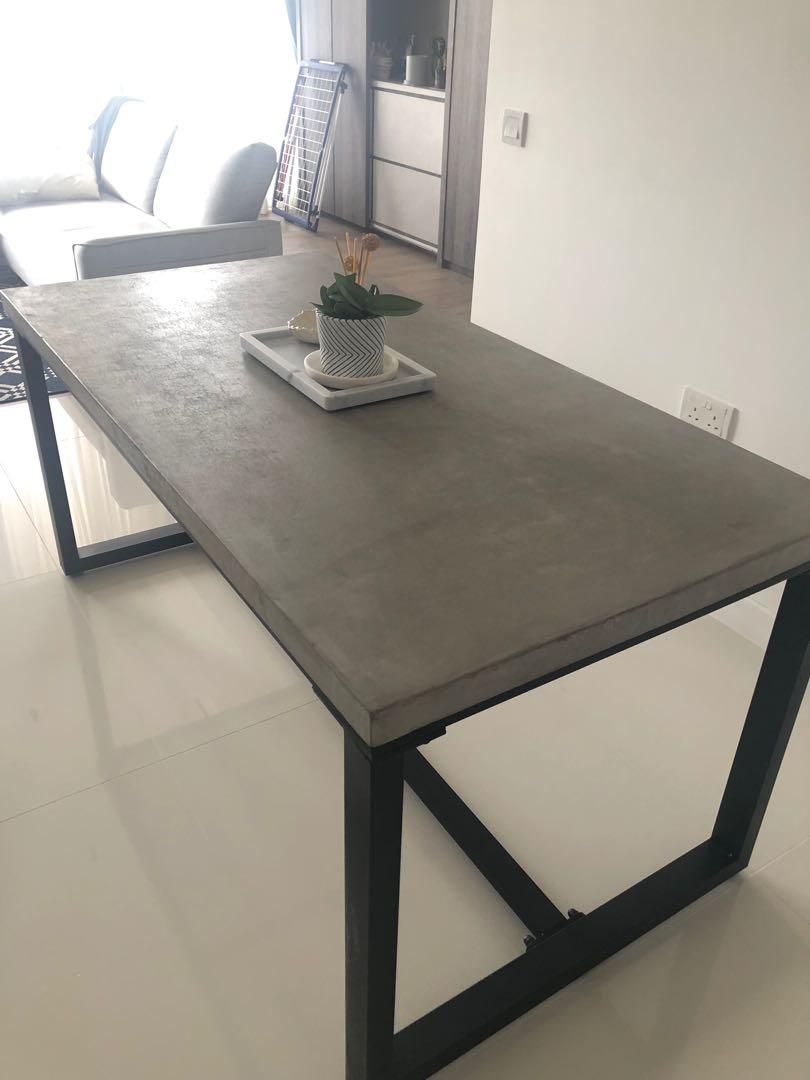 Concrete finish deals table