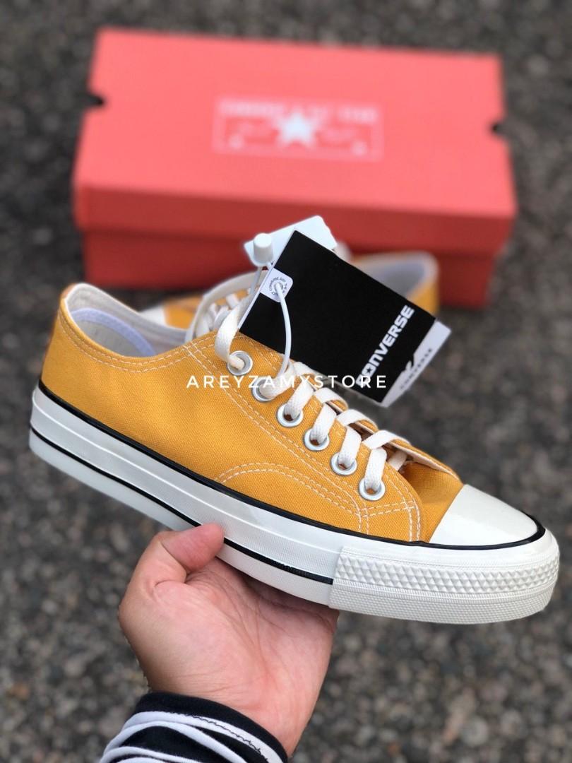 mustard chuck taylors