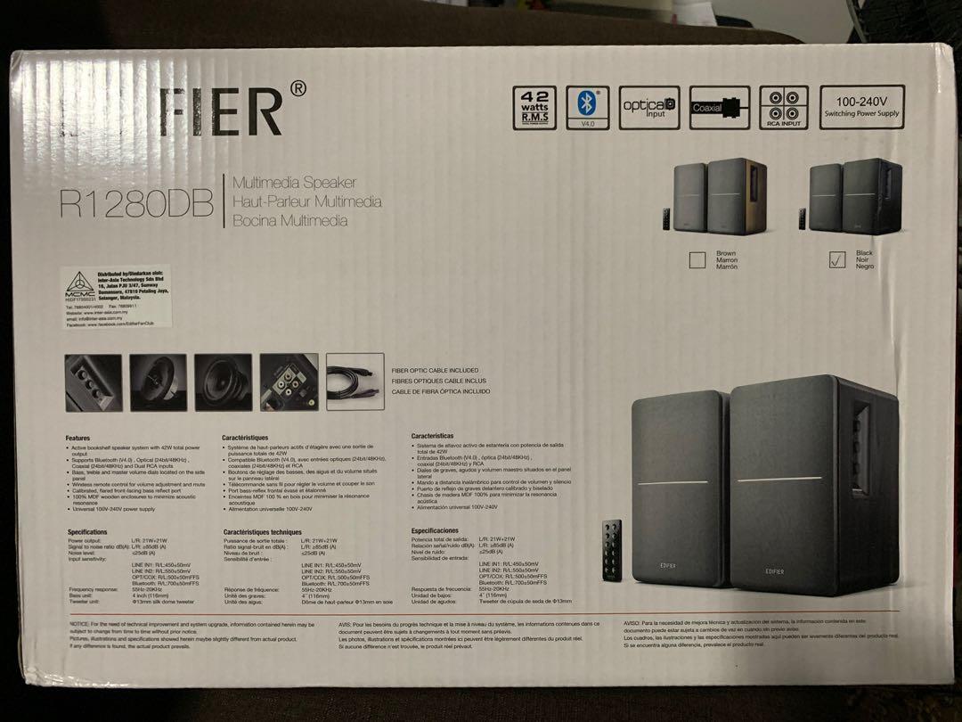 Edifier Bookshelf Bluetooth Speaker, Audio, Soundbars, Speakers