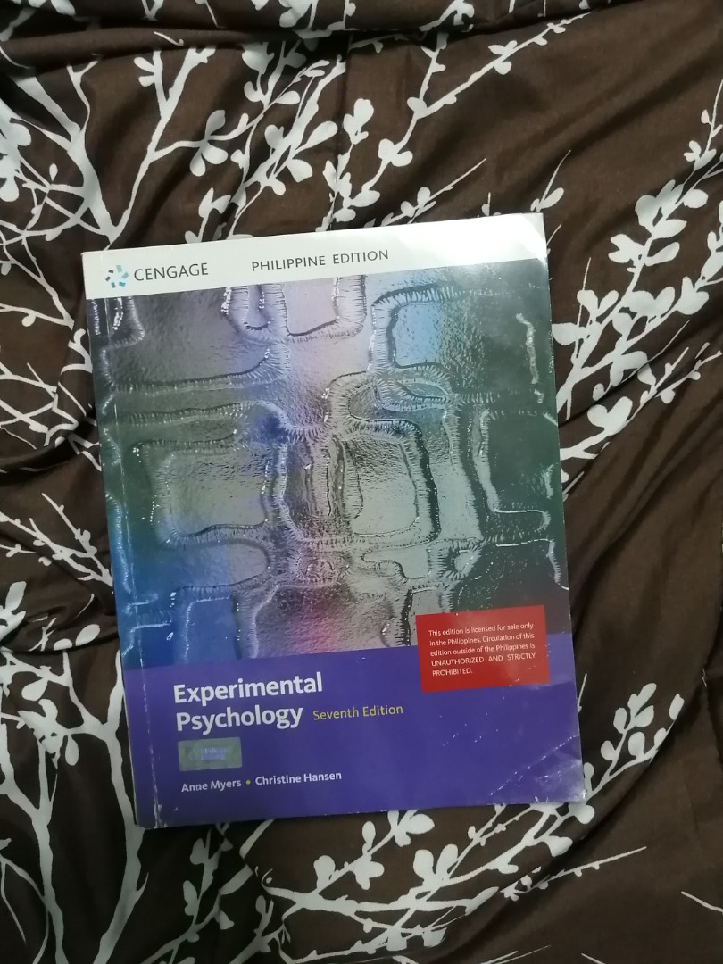 Experimental Psychology 7th Edition (Myers), Hobbies & Toys, Books ...