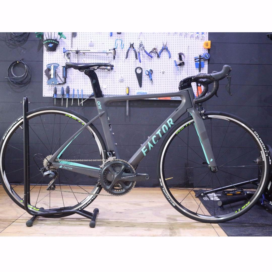 on one road bike