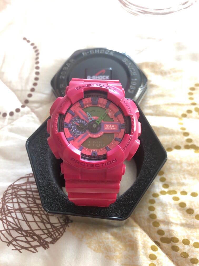 Hot pink cheap g shock