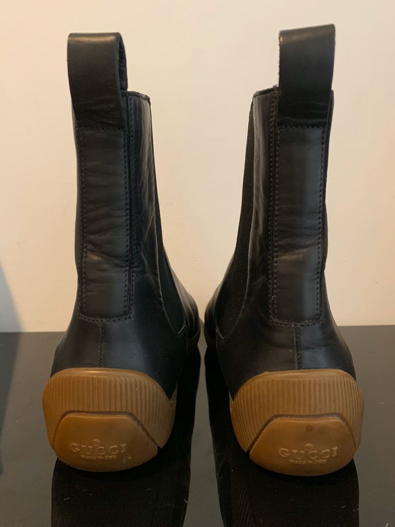 gucci leather boots