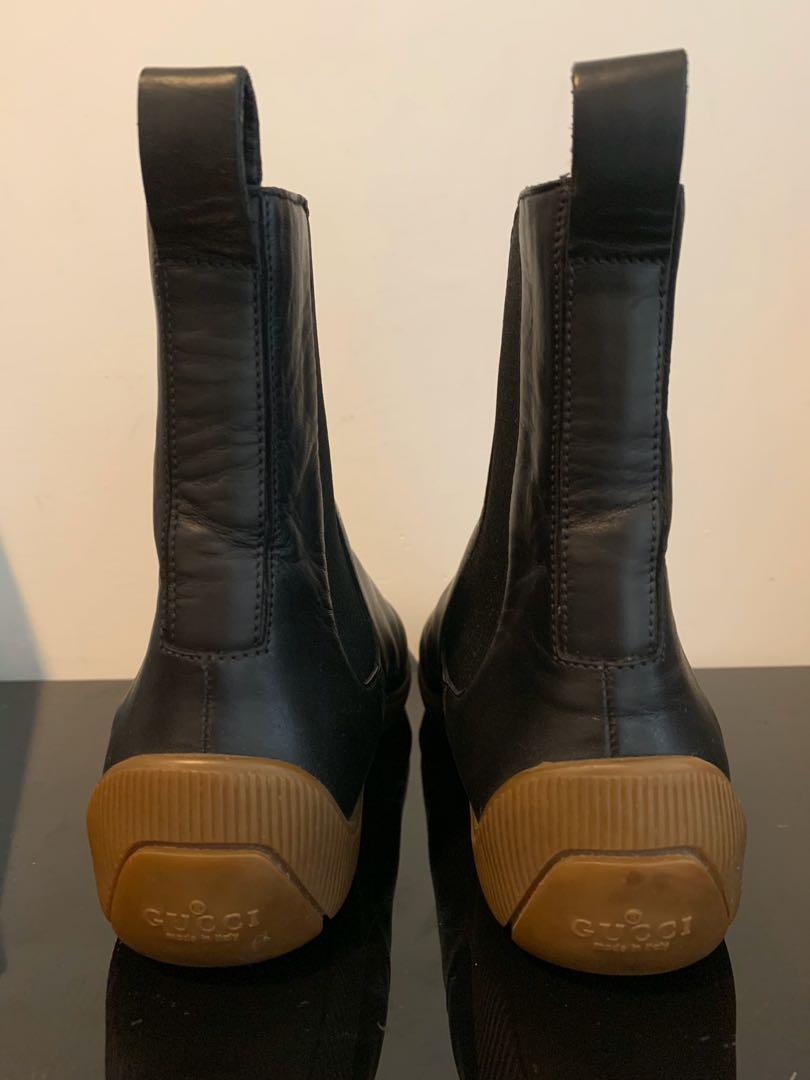 gucci leather boots womens