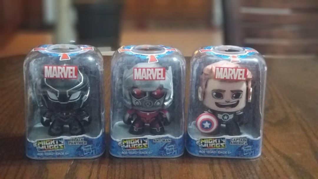 Hasbro marvel mighty mugs action figure (Category: Figurines & Statues) located in Manila. Submitted by sound.solution (Listing ID 248845651, Image 1). Description: Brand new Authentic and original Hasbro marvel mighty mugs action figure (750 php each) repriced 550 php Ant man Captain america (sold) Black panther gamora (sold).