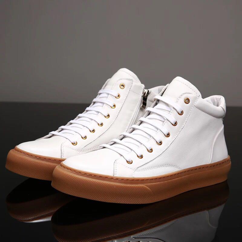 quality leather fashion shoes sneakers 