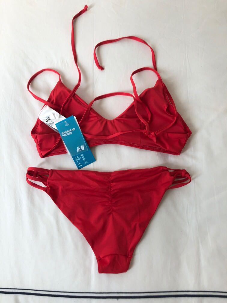 H&m red bikini top
