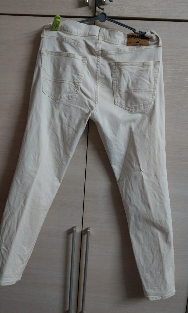 hollister white jeans