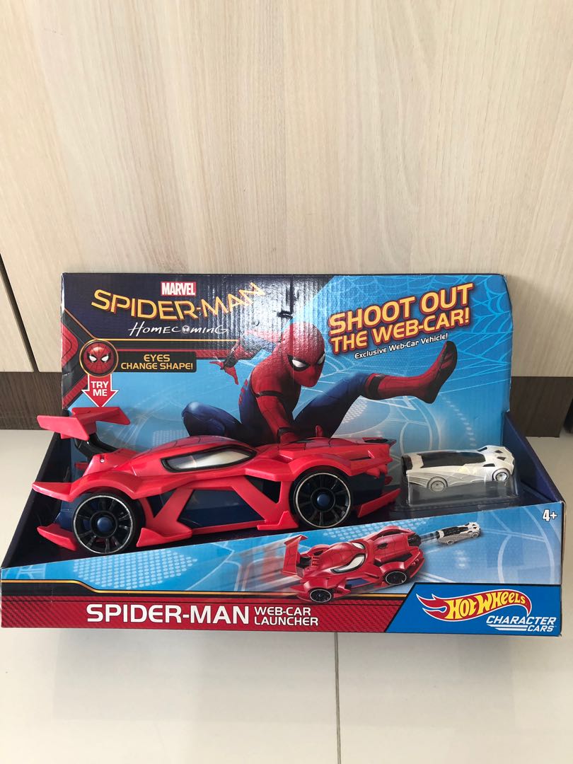 Hot Wheels Marvel Spider-Man Web-Car Launcher