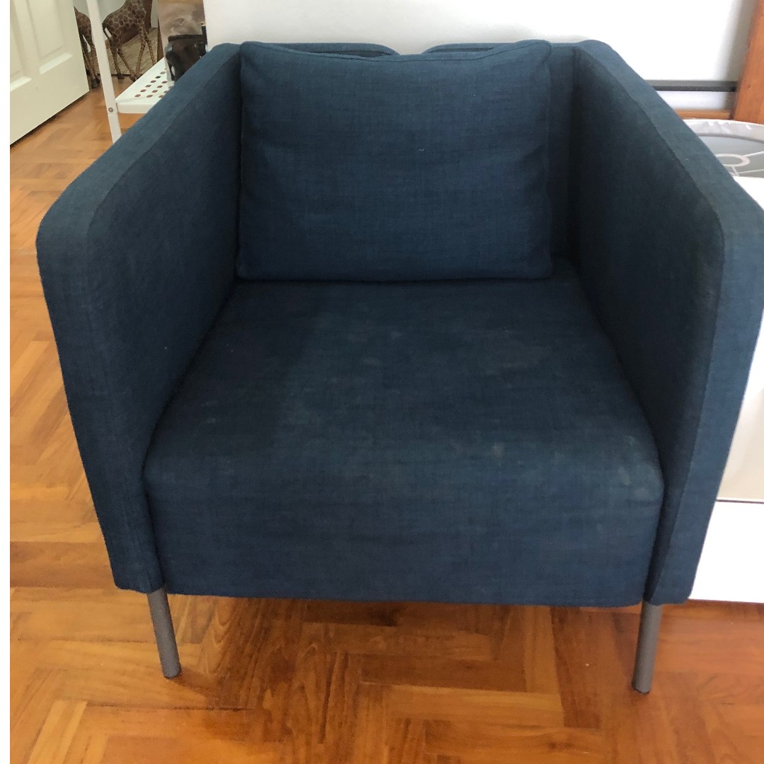 Ikea Ekero Blue Arm Chair, Furniture & Home Living, Furniture, Chairs
