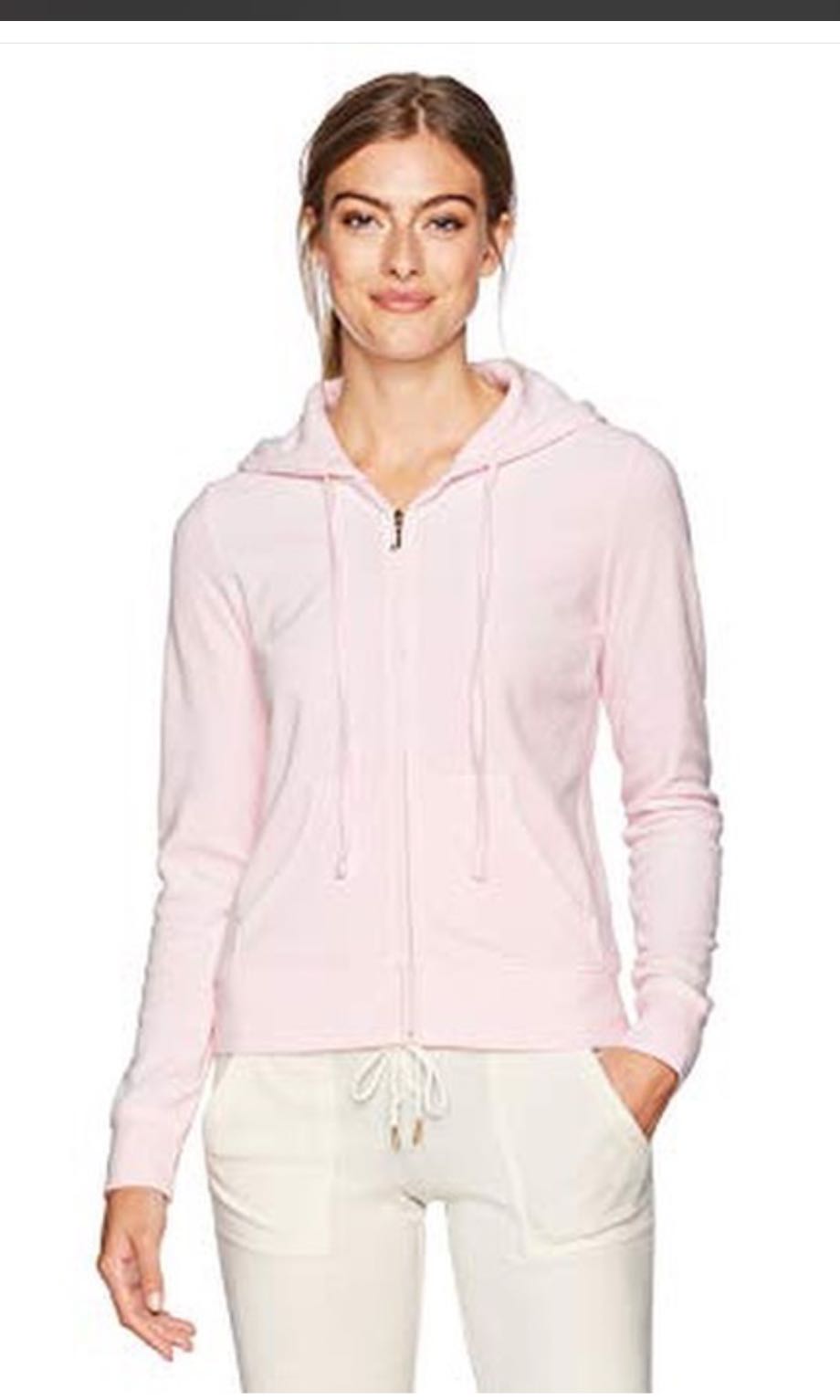 Juicy couture pink velour hoodie Clearance