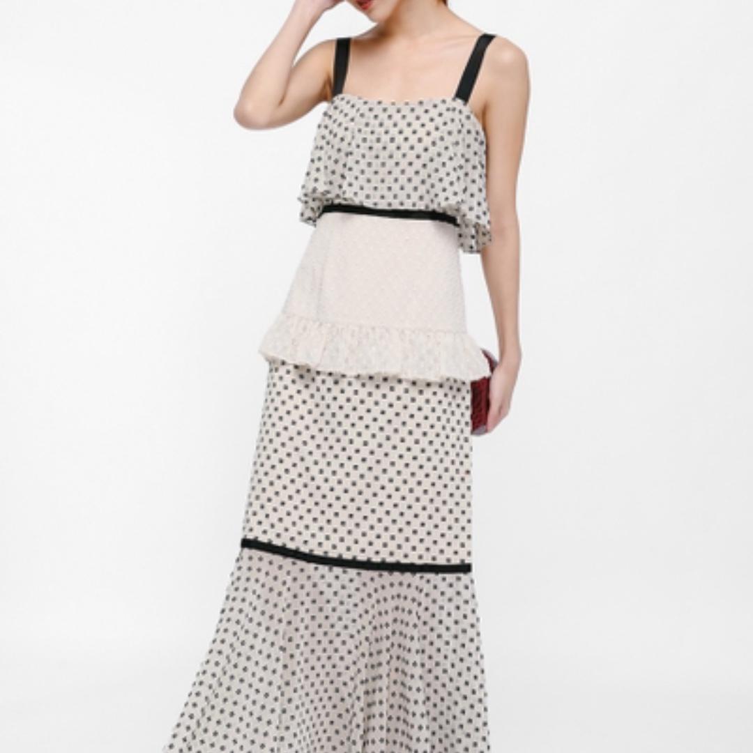 Aurora layered cheap ruffle dress