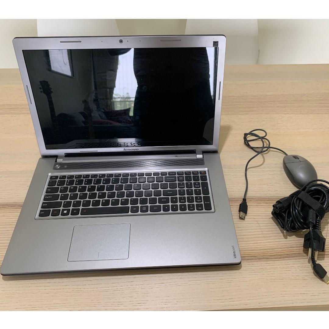 Lenovo Ideapad Z710 17 3 Laptop Core I3 4000m Cpu 2 4ghz With Charger And Usb Mouse Used Electronics Computers Laptops On Carousell
