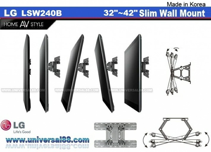 LG LSW240B Wall Mount 韓國原廠超薄掛牆架, 家庭電器, 電視 & 其他娛樂, 電視組件及配件 Carousell