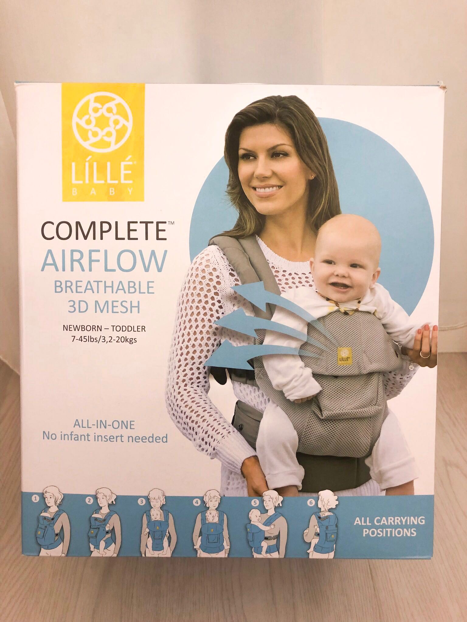 Lillebaby Complete Airflow Breathable 3D Mesh Black Babies