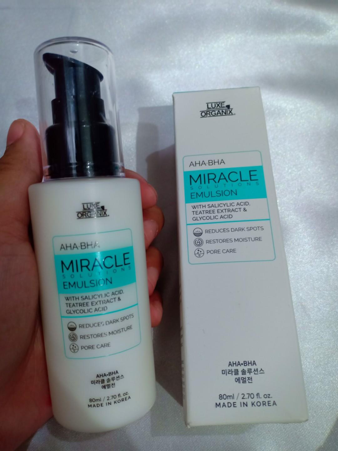 luxe organix emulsion benefits