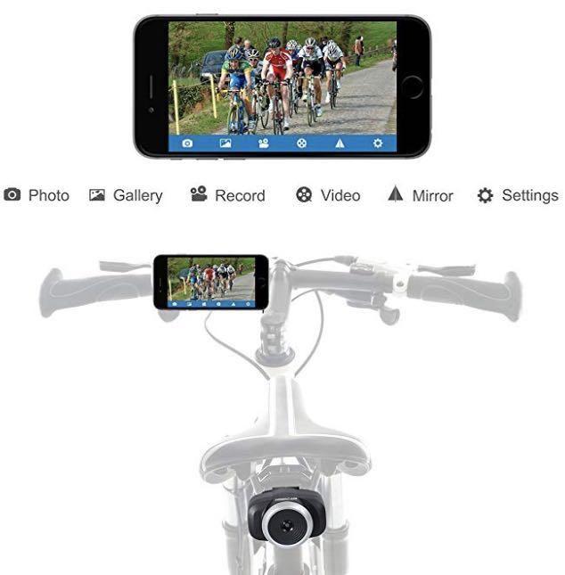 (M166) Homscam Wifi Bike Camera Rear View Camera Wireless Bicycle